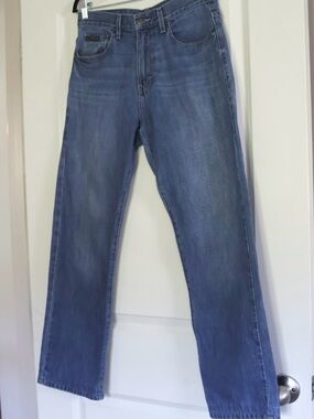Vintage 90s Calvin Klein Jeans 30 Relaxed Straight 100% Cotton Denim